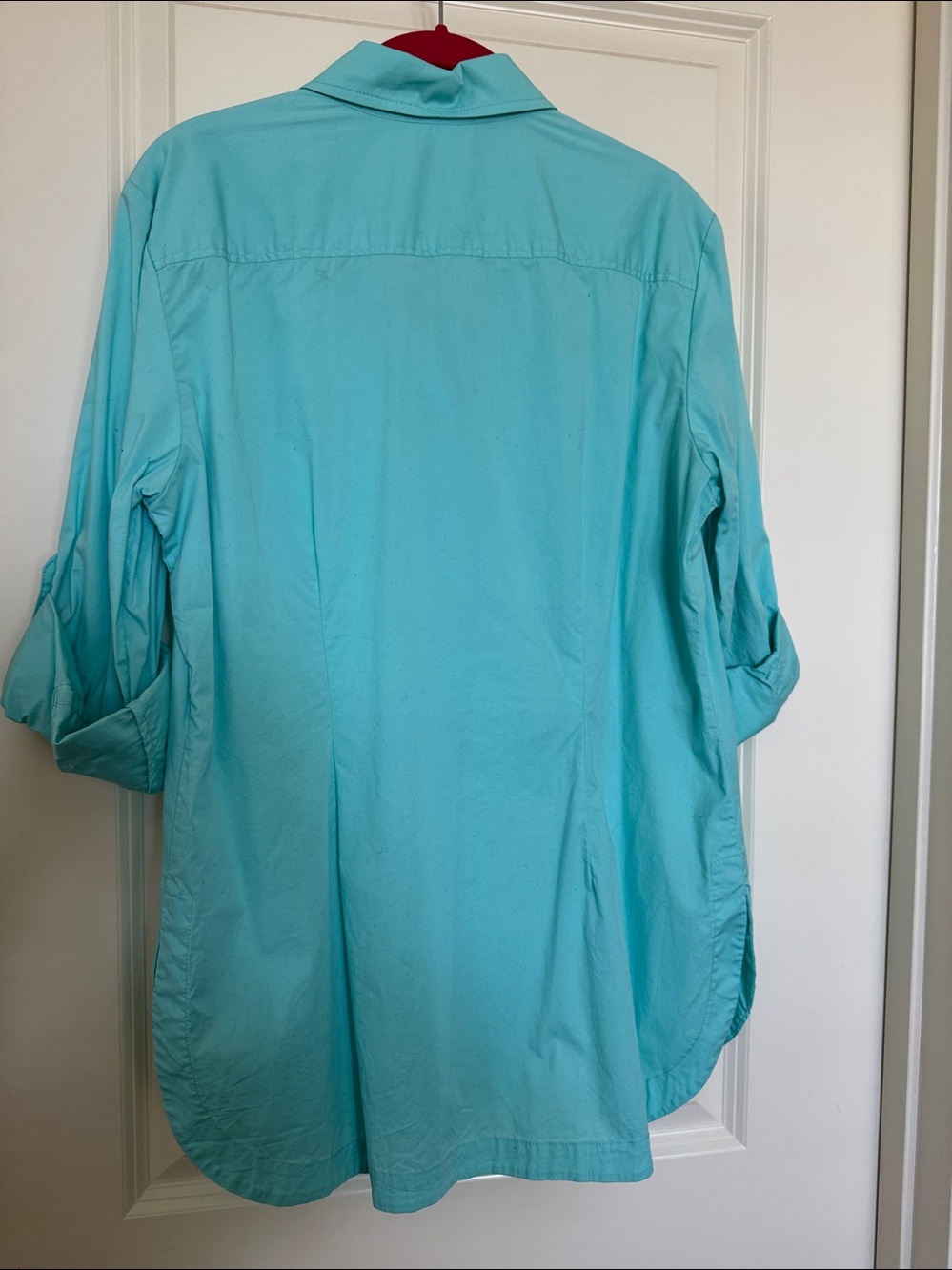 Finley Turquoise Button-Up Shirt - Picture 4 of 4
